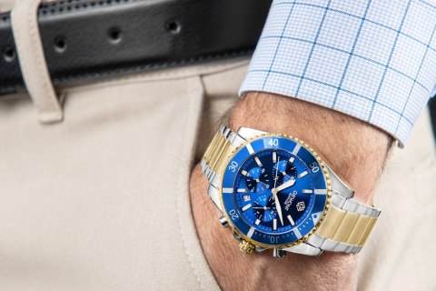 Zegarek Męski Giewont Chronograph Sapphire Multikolor GW3970-B5 Giewont
