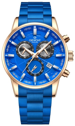Zegarek Męski Giewont Chronograph Sapphire Niebieski GW4580-B5 Giewont