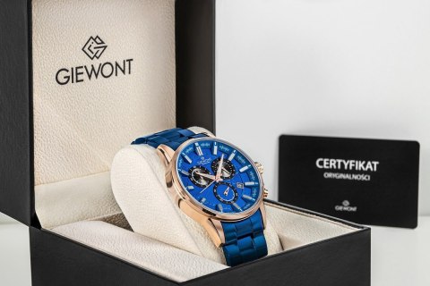Zegarek Męski Giewont Chronograph Sapphire Niebieski GW4580-B5 Giewont