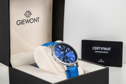 Zegarek Męski Giewont Chronograph Sapphire Niebieski GW5630-A5 Giewont