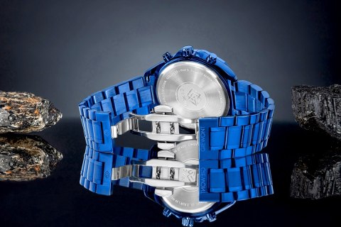 Zegarek Męski Giewont Chronograph Sapphire Niebieski GW7290-B5 Giewont