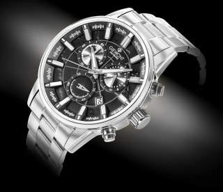 Zegarek Męski Giewont Chronograph Sapphire Srebrny GW4580-B2 Giewont