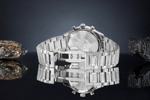 Zegarek Męski Giewont Chronograph Sapphire Srebrny GW6310-B2 Giewont