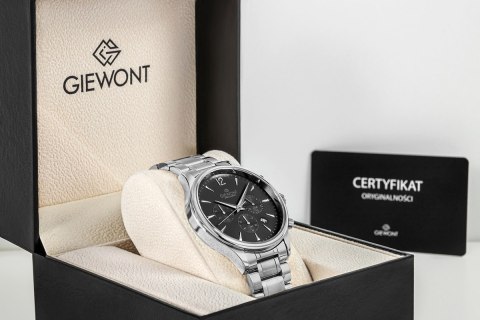 Zegarek Męski Giewont Chronograph Sapphire Srebrny GW6310-B2 Giewont