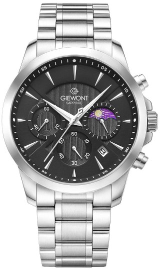 Zegarek Męski Giewont Chronograph Sapphire Srebrny GW9460-B2 Giewont