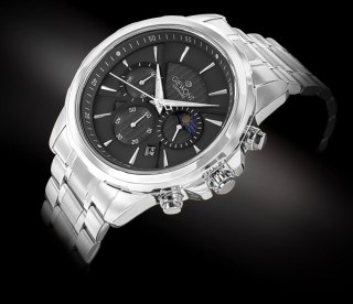 Zegarek Męski Giewont Chronograph Sapphire Srebrny GW9460-B2 Giewont