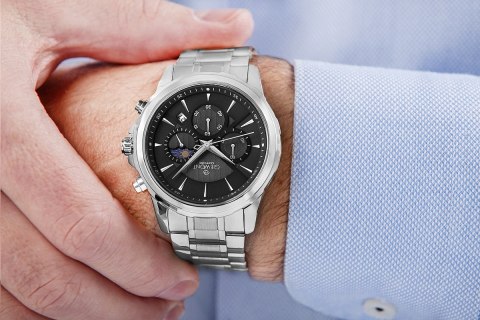 Zegarek Męski Giewont Chronograph Sapphire Srebrny GW9460-B2 Giewont