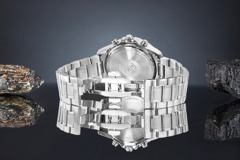 Zegarek Męski Giewont Chronograph Sapphire Srebrny GW9460-B2 Giewont