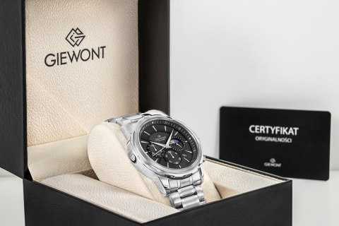 Zegarek Męski Giewont Chronograph Sapphire Srebrny GW9460-B2 Giewont