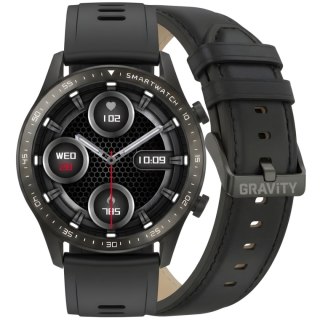 Smartwatch Gravity Czarny 2 Paski GT10-3 Gravity