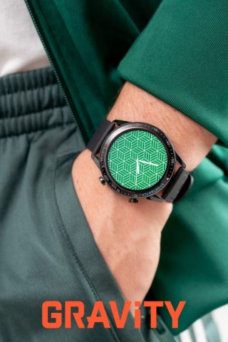 Smartwatch Gravity Czarny 2 Paski GT10-3 Gravity