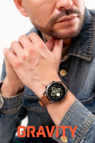 Smartwatch Gravity Czarny 2 Paski GT10-4 Gravity