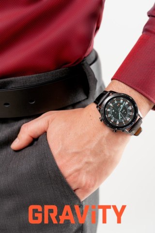 Smartwatch Gravity Czarny 2 Paski GT10-5 Gravity