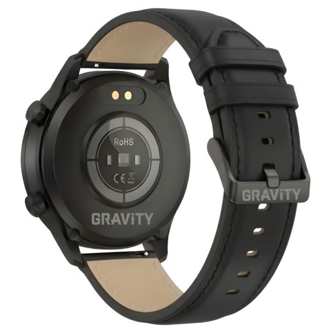 Smartwatch Gravity Czarny 2 Paski GT10-5 Gravity