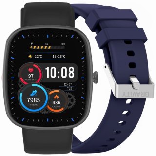 Smartwatch Gravity Czarny 2 Paski GT18-9 Gravity