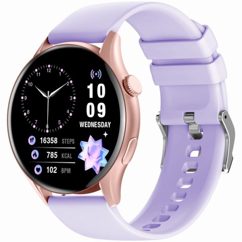 Smartwatch Gravity Różowe Złoto Pasek + Bransoleta GT11-7 Gravity
