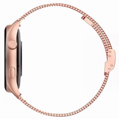 Smartwatch Gravity Różowe Złoto Pasek + Bransoleta GT11-7 Gravity