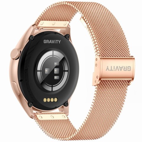Smartwatch Gravity Różowe Złoto Pasek + Bransoleta GT11-7 Gravity
