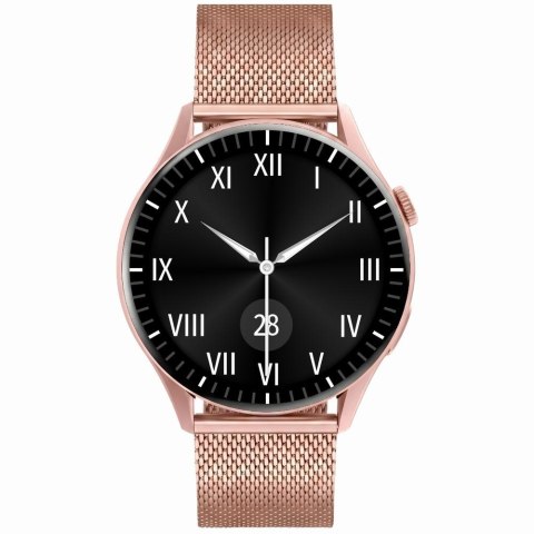 Smartwatch Gravity Różowe Złoto Pasek + Bransoleta GT11-7 Gravity