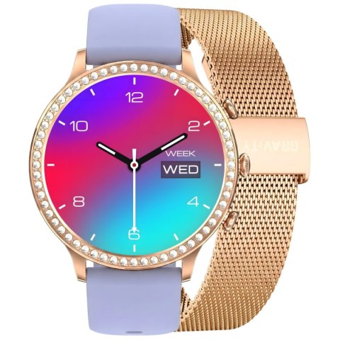 Smartwatch Gravity Różowe Złoto Pasek i Bransoleta GT5-7 Gravity