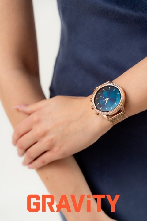 Smartwatch Gravity Różowe Złoto Pasek i Bransoleta GT5-7 Gravity