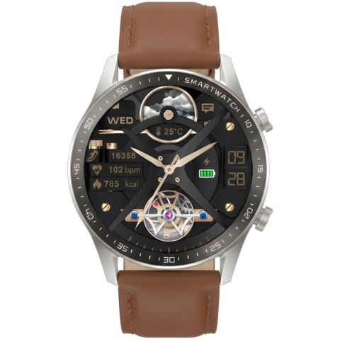 Smartwatch Gravity Srebrny 2 Paski GT10-8 Gravity