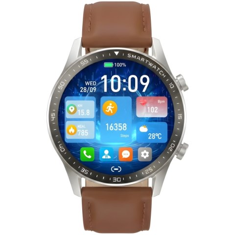 Smartwatch Gravity Srebrny 2 Paski GT10-8 Gravity