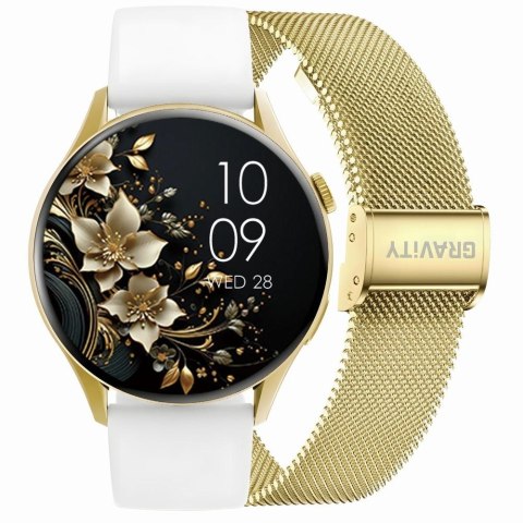 Smartwatch Gravity Złoty Pasek + Bransoleta GT11-2 Gravity