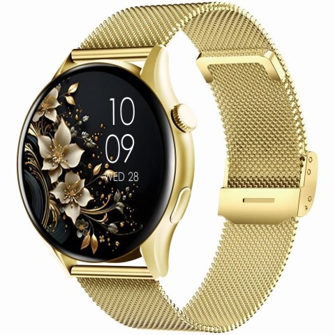 Smartwatch Gravity Złoty Pasek + Bransoleta GT11-4 Gravity