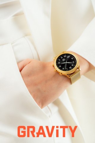 Smartwatch Gravity Złoty Pasek i Bransoleta GT5-1 Gravity