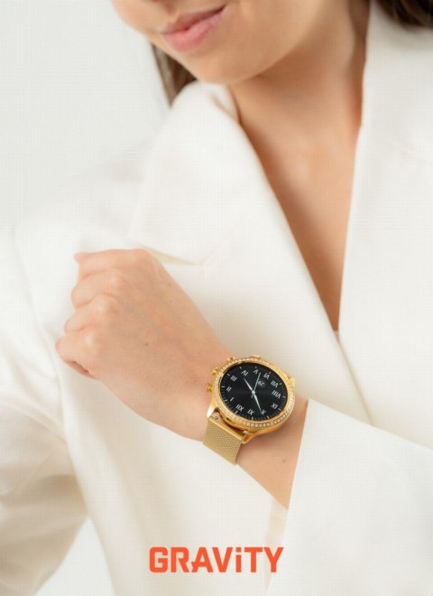 Smartwatch Gravity Złoty Pasek i Bransoleta GT5-1 Gravity