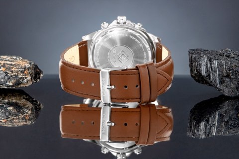 Zegarek Męski Giewont Chronograph Sapphire Brązowo Zielony GW3520-A6 Giewont