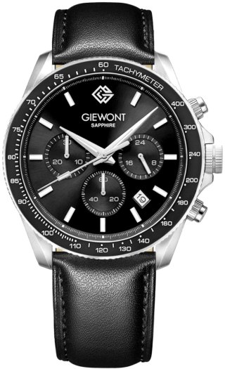 Zegarek Męski Giewont Chronograph Sapphire Czarny GW3520-A4 Giewont