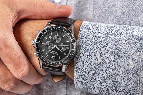 Zegarek Męski Giewont Chronograph Sapphire Czarny GW3520-A4 Giewont