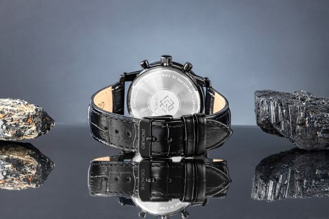 Zegarek Męski Giewont Chronograph Sapphire Czarny GW6260-A3 Giewont