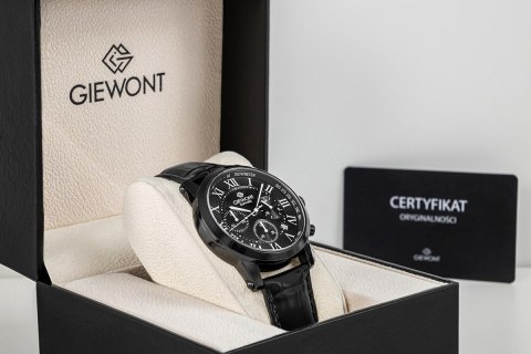 Zegarek Męski Giewont Chronograph Sapphire Czarny GW6260-A3 Giewont