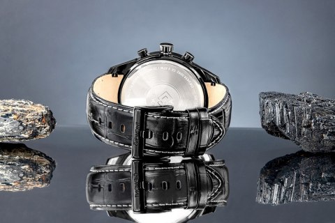 Zegarek Męski Giewont Chronograph Sapphire Czarny GW7650-A4 Giewont