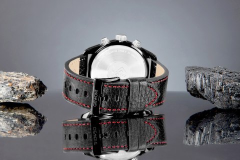 Zegarek Męski Giewont Chronograph Sapphire Czarny GW8810-A1 Giewont