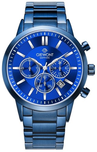 Zegarek Męski Giewont Chronograph Sapphire Niebieski GW8510-B4 Giewont