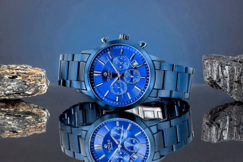 Zegarek Męski Giewont Chronograph Sapphire Niebieski GW8510-B4 Giewont