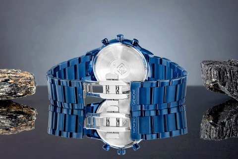 Zegarek Męski Giewont Chronograph Sapphire Niebieski GW8510-B4 Giewont