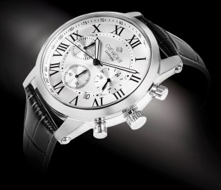 Zegarek Męski Giewont Chronograph Sapphire Srebrny GW6260-A1 Giewont