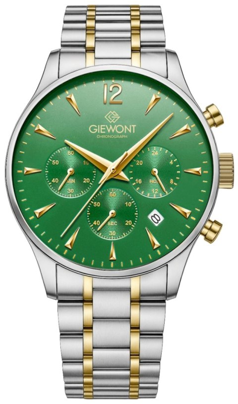 Zegarek Męski Giewont Chronograph Sapphire Zielony GW6310-B6 Giewont