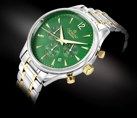 Zegarek Męski Giewont Chronograph Sapphire Zielony GW6310-B6 Giewont