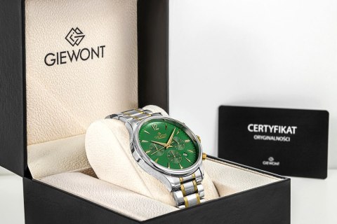 Zegarek Męski Giewont Chronograph Sapphire Zielony GW6310-B6 Giewont