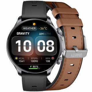 Smartwatch Gravity Czarny 2 Paski GT35-1 Gravity