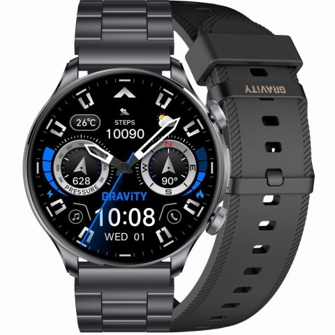 Smartwatch Gravity Czarny Pasek + Bransoleta GT35-2 Gravity