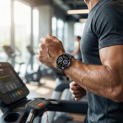 Smartwatch Gravity Czarny Pasek + Bransoleta GT35-2 Gravity