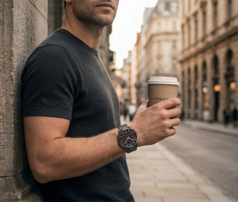 Smartwatch Gravity Czarny Pasek + Bransoleta GT42-1 Gravity