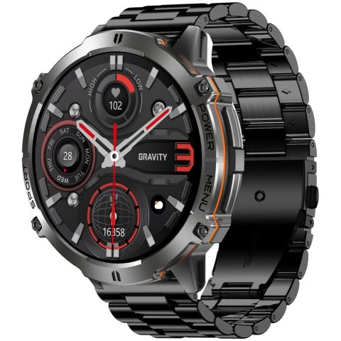Smartwatch Gravity Czarny Pasek + Bransoleta GT42-2 Gravity